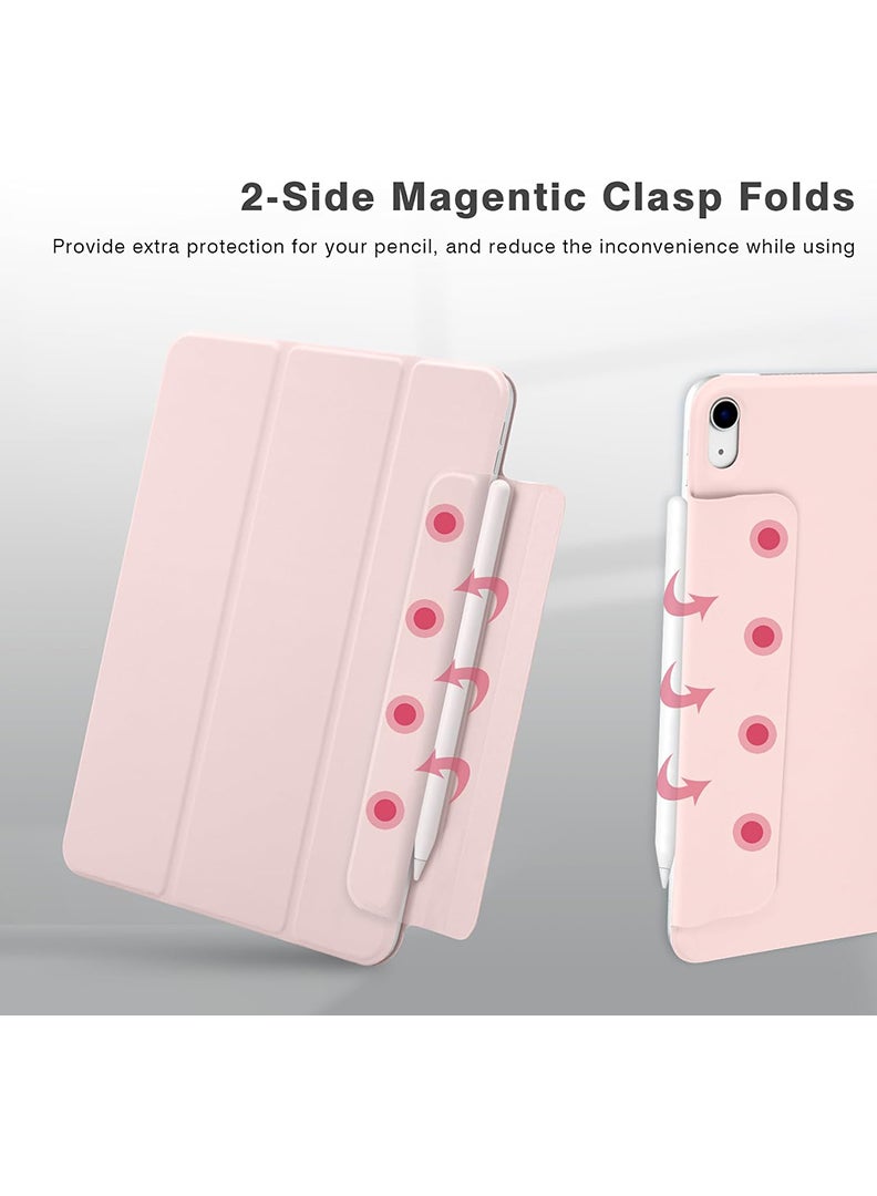 Theodor Magnetic Case For iPad (A16) 11th 11 inch 2025 Gen iPad 11 Case/ iPad 10th Gen Cover 2022 iPad 10 Cover Convenient Magnetic Attachment Auto Sleep/Wake iPad 11th 2025/iPad 10th 2022- Pink - Image 4